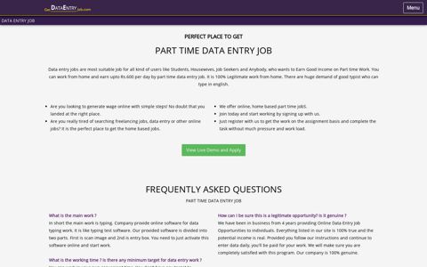 Part Time Data Entry Job [BEST]