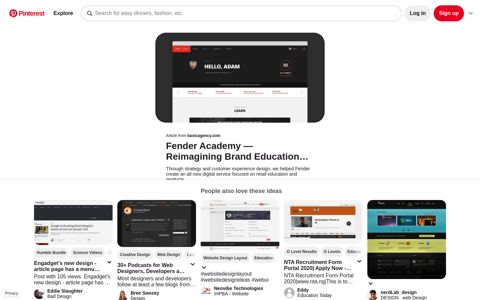 Fender Academy — Reimagining Brand Education ... - Pinterest