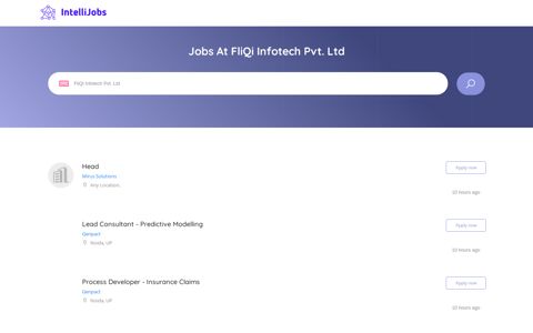 Jobs At Fliqi Infotech Pvt. Ltd | intellijobs.ai