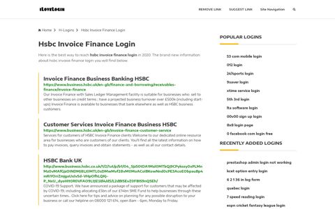 Hsbc Invoice Finance Login ❤️ One Click Access - iLoveLogin