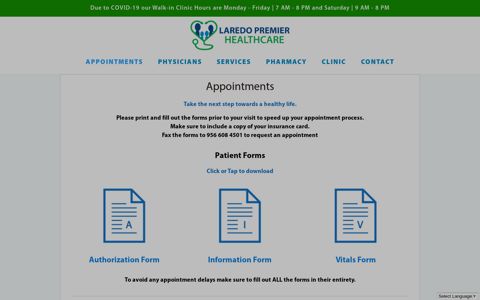 Appointments - Laredo Premier Healthcare