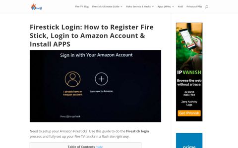 Firestick Login: How to Register Fire Stick & Login to Amazon ...