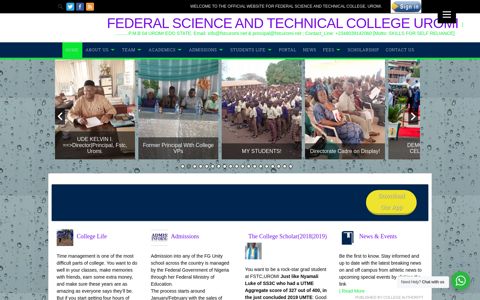 FEDERAL SCIENCE AND TECHNICAL COLLEGE UROMI ...