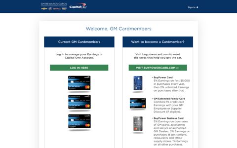 GM Card: GM Rewards Credit Cards