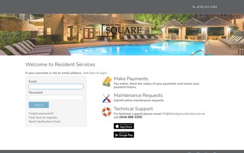 Login to Highland Square Resident Services | Highland Square