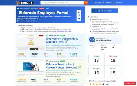 Eldorado Employee Portal