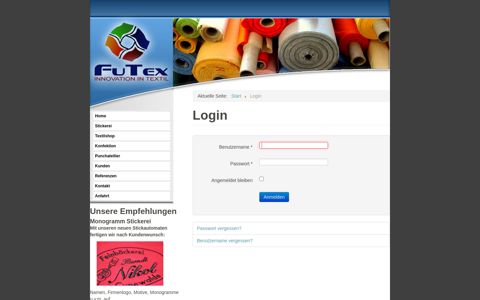 Login - FuTex GmbH
