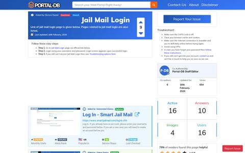 Jail Mail Login - Portal-DB.live