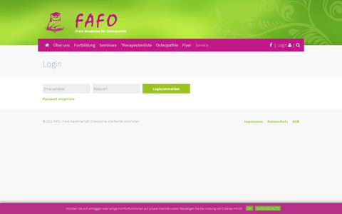 Login - FAFO - Freie Akademie für Osteopathie