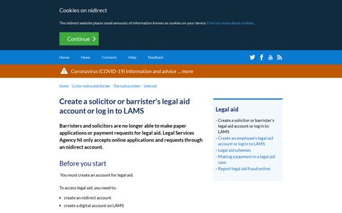 Create a solicitor or barrister's legal aid account or log in to ...
