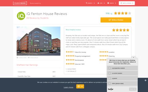 iQ Fenton House, Sheffield - 29 Reviews by Students
