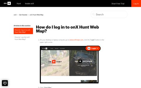 How do I log in to onX Hunt Web Map? – onX