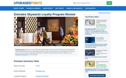 Emirates Skywards Loyalty Program - Full Review [2020]