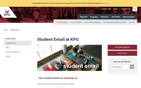Student Email at KPU | KPU.ca - Kwantlen Polytechnic ...