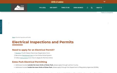 Electrical Inspections and Permits | Larimer County
