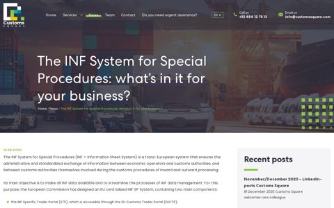 The INF System for Special Procedures: what's in it for your ...