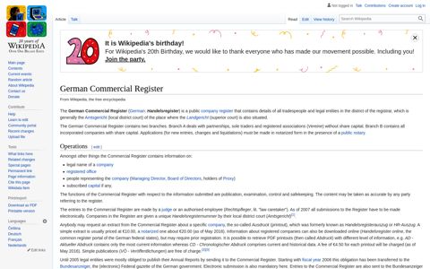 German Commercial Register - Wikipedia