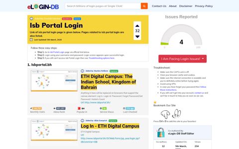 Isb Portal Login - A database full of login pages from all over ...