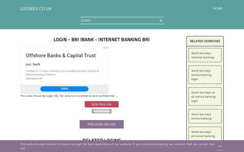 Login - BRI iBank - Internet Banking BRI - General Information ...