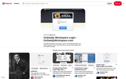 GoDaddy Workspace Login | Login page, Work space, Email ...