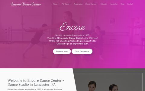 Encore Dance Center – Dance Studio in Lancaster PA
