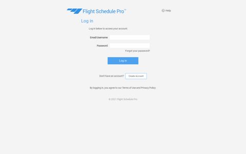 Login - Flight Schedule Pro
