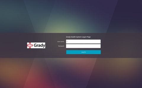 Grady Health System Logon Page