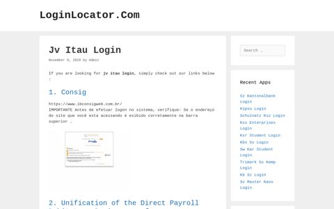 Jv Itau Login - LoginLocator.Com