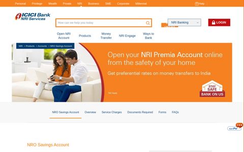 NRO Account - Open NRO Savings Account Online - ICICI ...