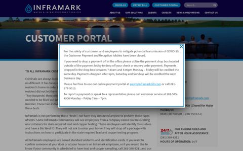 Customer Portal - Inframark | Inframark