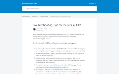 Troubleshooting Tips for the Iridium GO! | PredictWind Help ...
