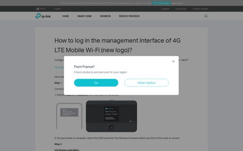 How to log in the management interface of 4G LTE Mobile Wi ...