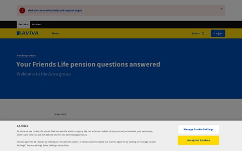 Your Friends Life pension questions answered - Aviva