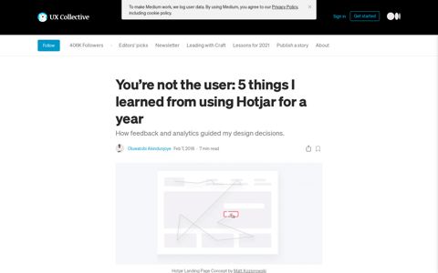 You're not the user: 5 things I learned from using Hotjar for a ...
