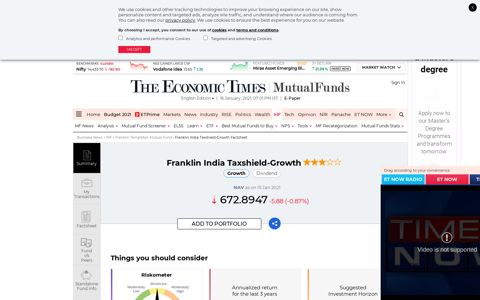 Franklin India Taxshield Fund - The Economic Times