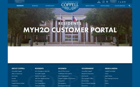 MyH2O Customer Portal - City of Coppell