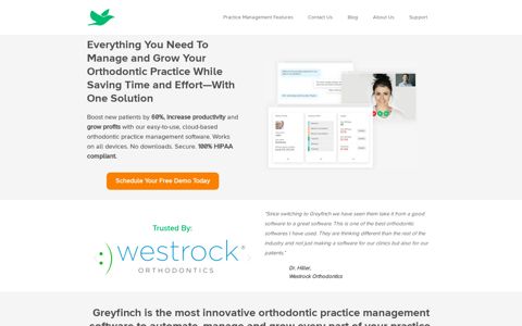 Greyfinch: Orthodontic Practice Management Software