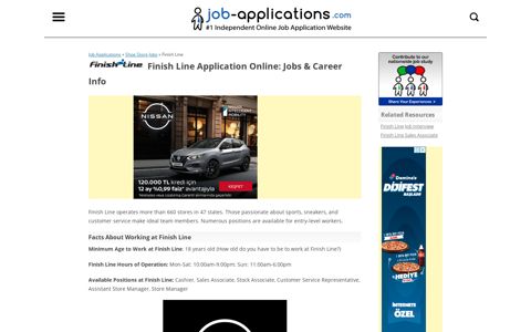Finish Line Application, Jobs & Careers Online