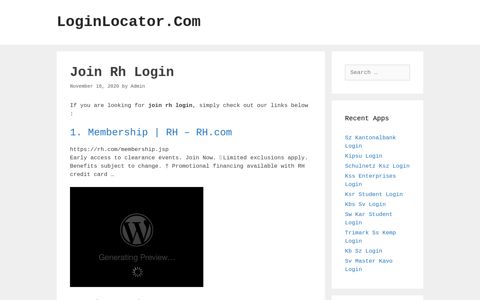 Join Rh Login - LoginLocator.Com