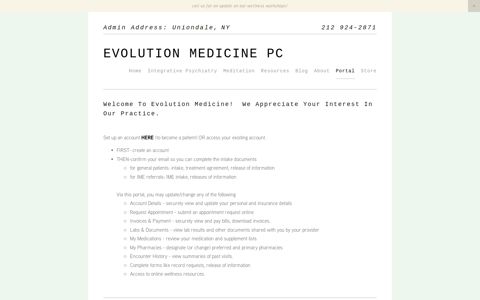 Portal - Evolution Medicine PC