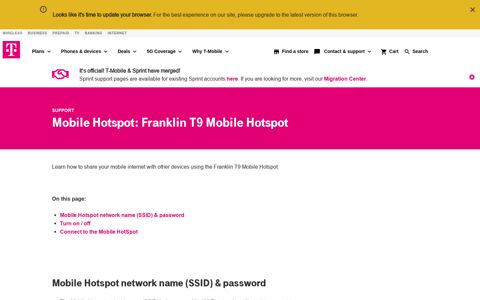 Mobile Hotspot: Franklin T9 Mobile Hotspot | T-Mobile Support
