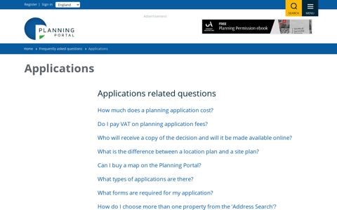 Applications | Planning Portal