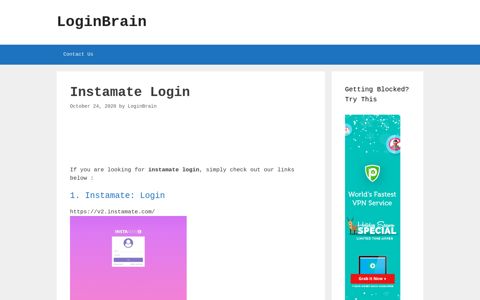 Instamate - Instamate: Login - LoginBrain
