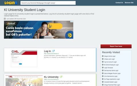 Kl University Student Login - Loginii.com