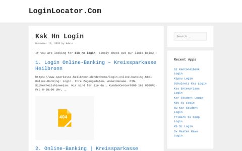 Ksk Hn Login - LoginLocator.Com