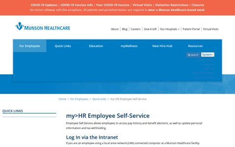 my>HR Employee Self-Service | northern Michigan