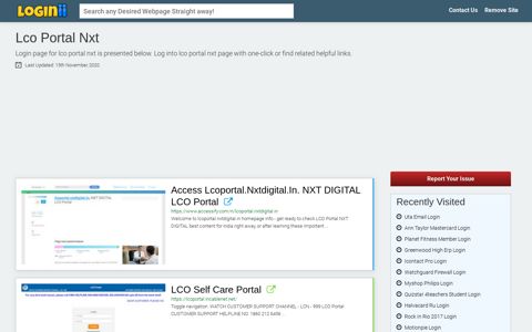 Lco Portal Nxt - Loginii.com