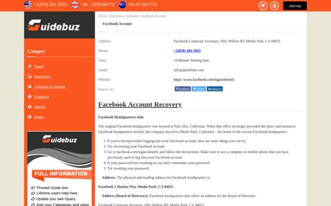 Facebook Account Recovery +1(878) 201-5055 Facebook ...