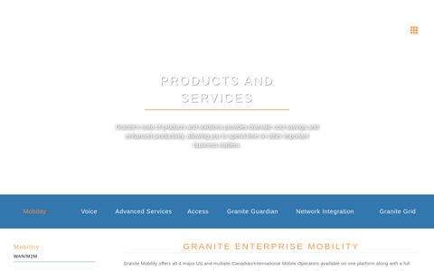 Products - Granite Telecommunications -