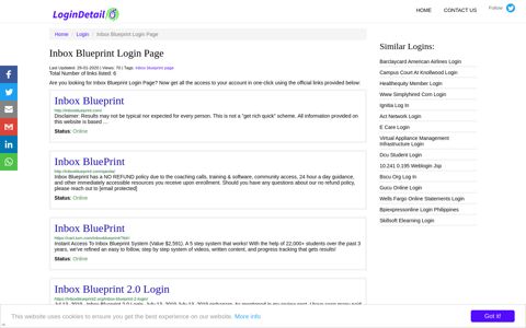 Inbox Blueprint Login Page Inbox Blueprint - http ... - LoginDetail